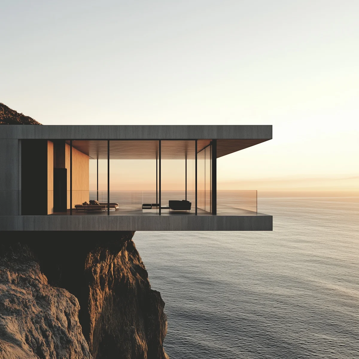 Vue architecturale d&rsquo;un hôtel contemporain